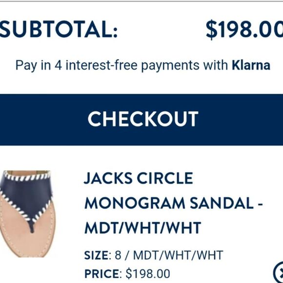 Jack Rogers "MMR" Monogram Sandals - Picture 9 of 9